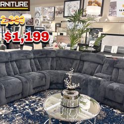 Reclining Sectional Available In Different Colors 