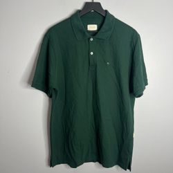 Aime Leon Dore Crest Pique Polo Shirt Mens Large Green ALD