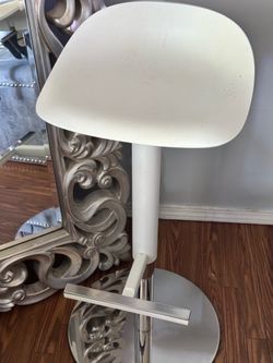 White IKEA chair stool