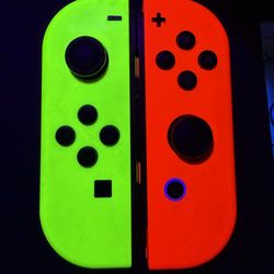 Switch Joycons Neon Yellow and Red