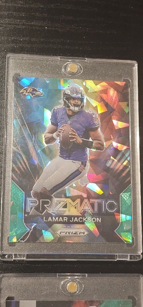Lamar Jackson Panini Prizm Refractor #/10