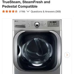 LG Gas Dryer Extra Large Capacity Almost New 9.0 Cubic