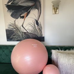 Lightly Used In Great Shape Two Pilates/ Yoga Workout Balls! 