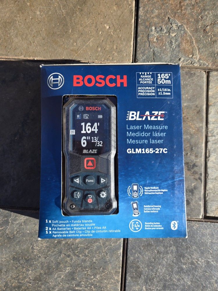 Bosch Blaze 164-ft Dual Power Battery Laser Distance Tape Measuring Tool