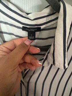 Ann Taylor Factory Striped Top Size Large
