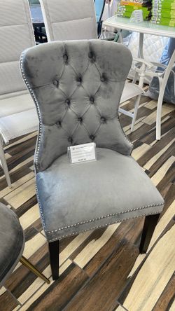 Dark grey dining chair