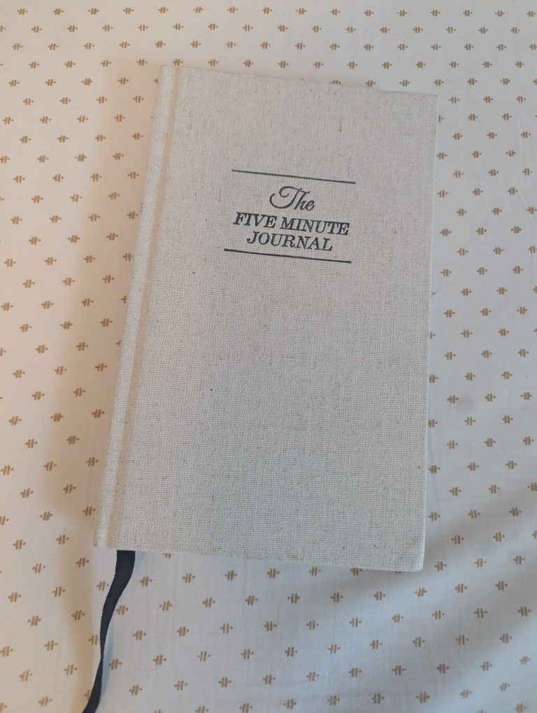 Five Minute Journal, Hardcover, $5, New