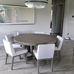 Restoration Hardware Dining Set – Table + 6 Chairs