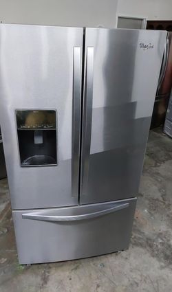 Whirlpool French Door Fridge with LED Lighting