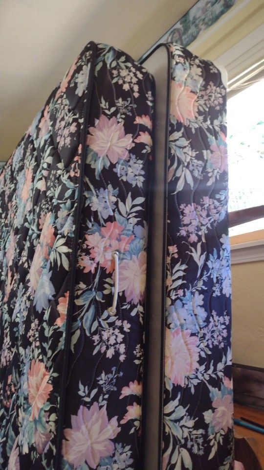 Free Floral Queen Mattress + Box Spring 