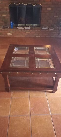Coffee table 38"x38"x20 1/2"; $50 must sell