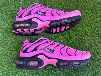 Nike Air Max Plus Womens Size 7 Pink Black Athletic Running