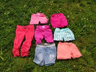 Girls' Shorts, Size 10, Lot Of 7