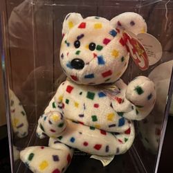 2K Confetti Beanie Baby Bear (error)