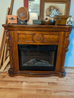 Faux fireplace decor