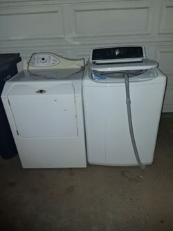 Washer and dryer working delivery available