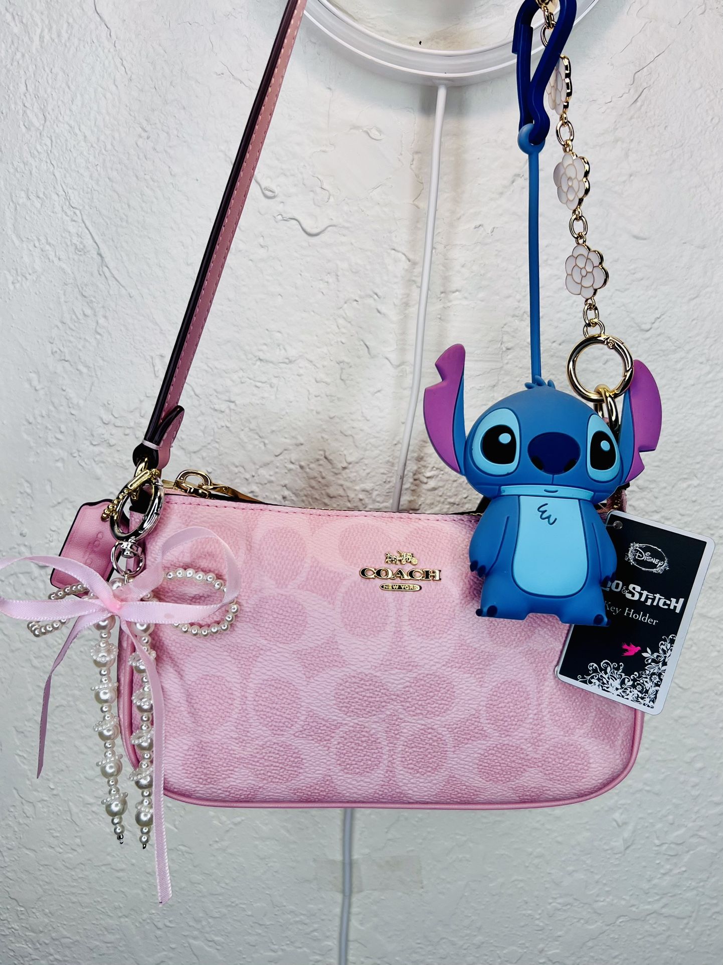 Disney Loungefly Lilo & Stitch Small Key Holder & Keychain RARE
