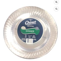 Chinet Cut Crystal Clear Plastic 10" Dinner Plates Case (100 ct.)