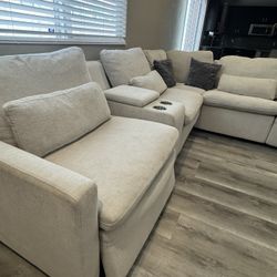 Feather Down Electric Reclining Couch