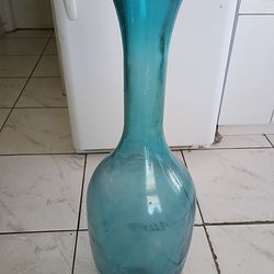 Aquamarine or teal vase