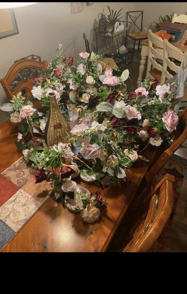 Burgundy Centerpieces
