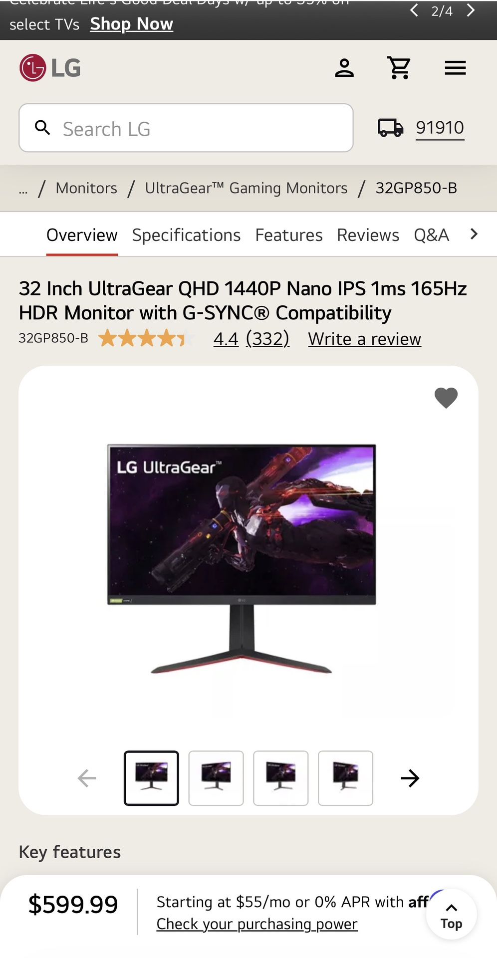 32 Inch UltraGear Monitor