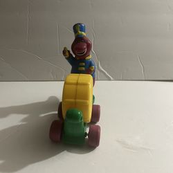 Vintage Barney Marching Band Drum On Wheels