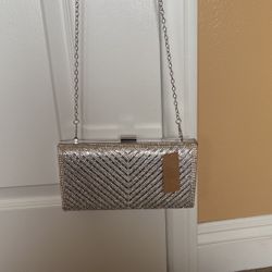 Silver Stones Beautiful Purse Metal Nice New 