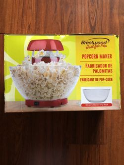Brentwood popcorn maker, new still the box