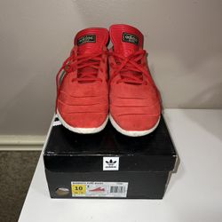 Busenitz Pure Boost Adidas Size 10 In Red 
