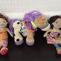 Manhattan Toys Groovy Girls Dolls and Horse