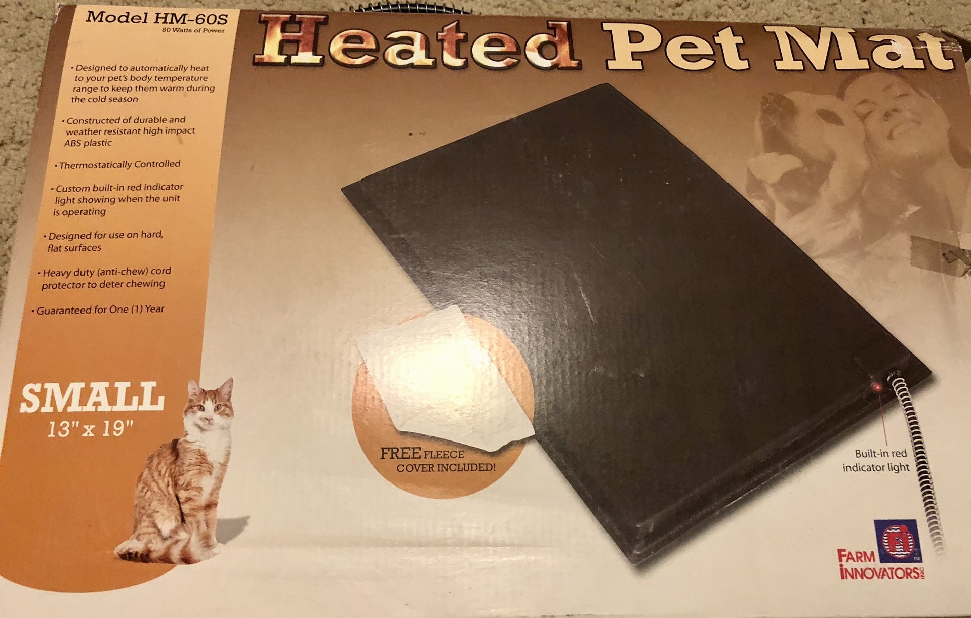 Heated Pet Mat 13x19”
