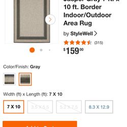 Indoor/outdoor jasper Area Rug 7x10