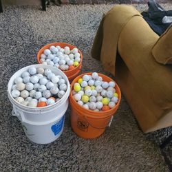 Approx 1000-1100+ Golf Balls  30-40 Wiffle Golf Balls All Kinds Of Brands