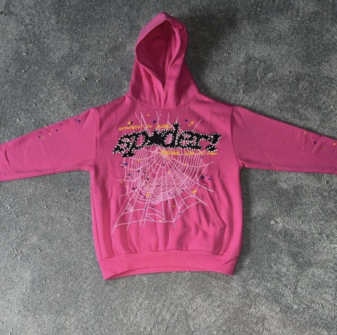 pink spider hoodie 