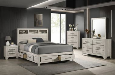 Upgrade your bedroom with this beautiful modern storage bedroom set at an unbeatable price!