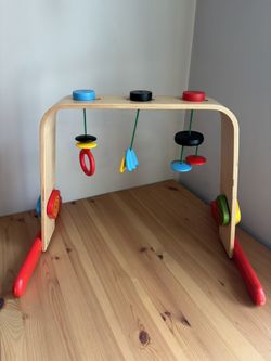Wooden Baby Gym Activity Play Center & Hanging Toys Montessori 