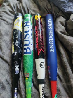 Softball bat 1 ASA and 3 senior softball bats