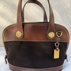 Vintage Dooney & Bourke Cabriolet Dome Satchel Bag Made in USA