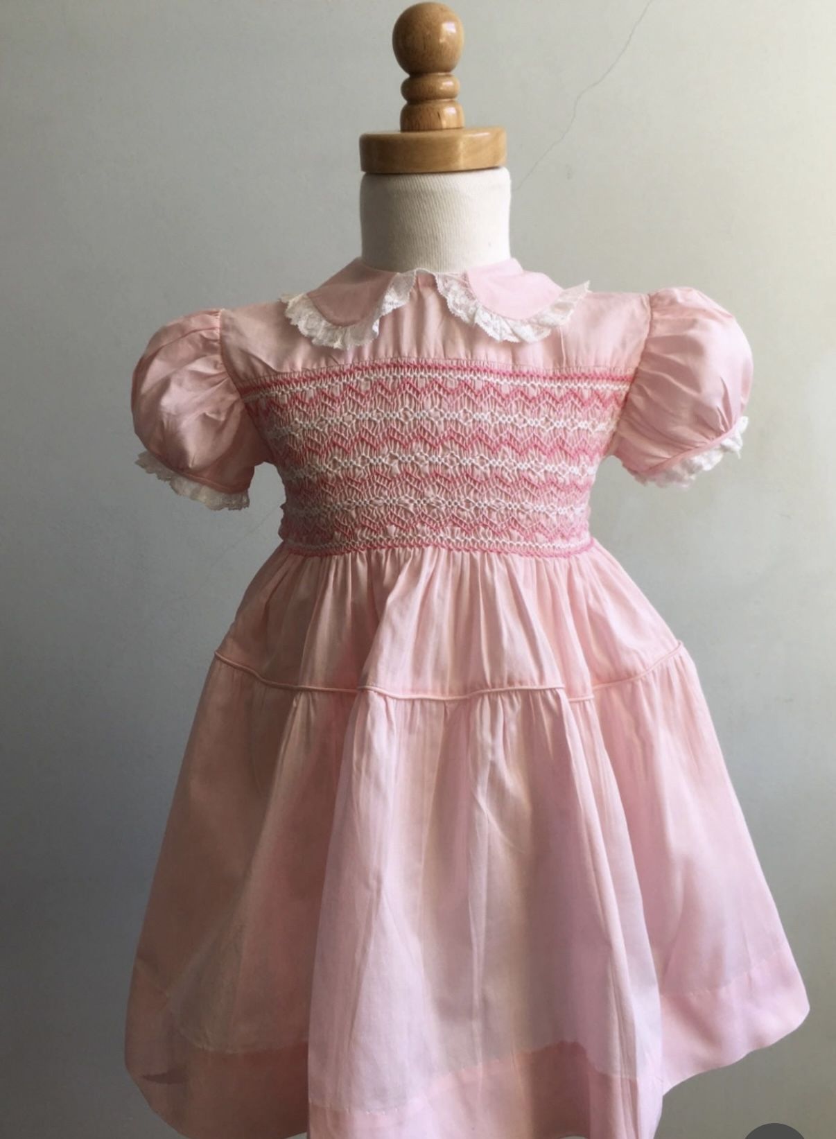 Vintage Baby Girl Pink Dress 