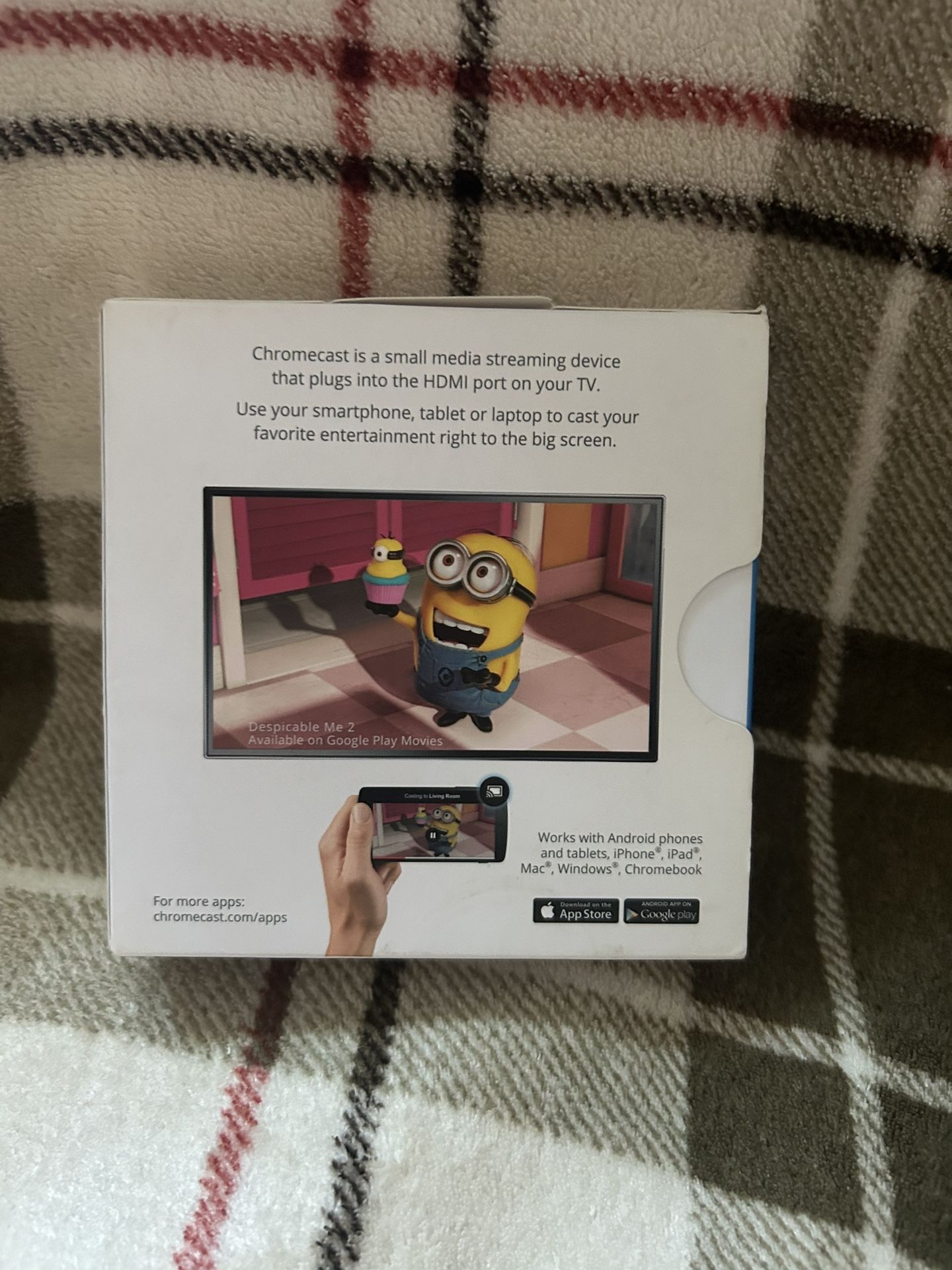 New Google H2G2 42 Chromecast 1st Gen HDMI Streamer Black Disney Amazon Netflix