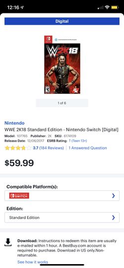 WWE 2K18 Switch