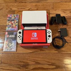 Perfectly Working OLED CONSOLE BUNDLE WITH GAMES GOOD CONDITIONS 