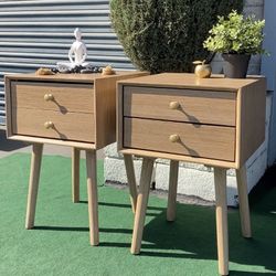 POTTERY BARN INSPIRED PAIR OF NIGHTSTAND/ SIDE TABLES/ REFINISHED 