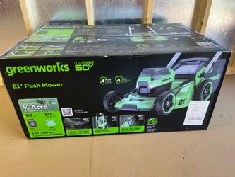 Greenworks 21” 60V Lawnmower NEW in box