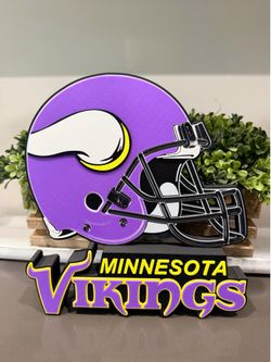 Minnesota Viking helmet sign