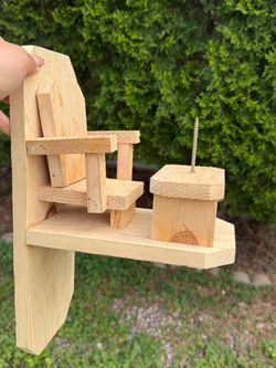 🐿️ Handmade Squirrel Feeder! 🌽
