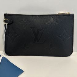 Louis Vuitton Neverfull Pochette Monogram Empreinte Black