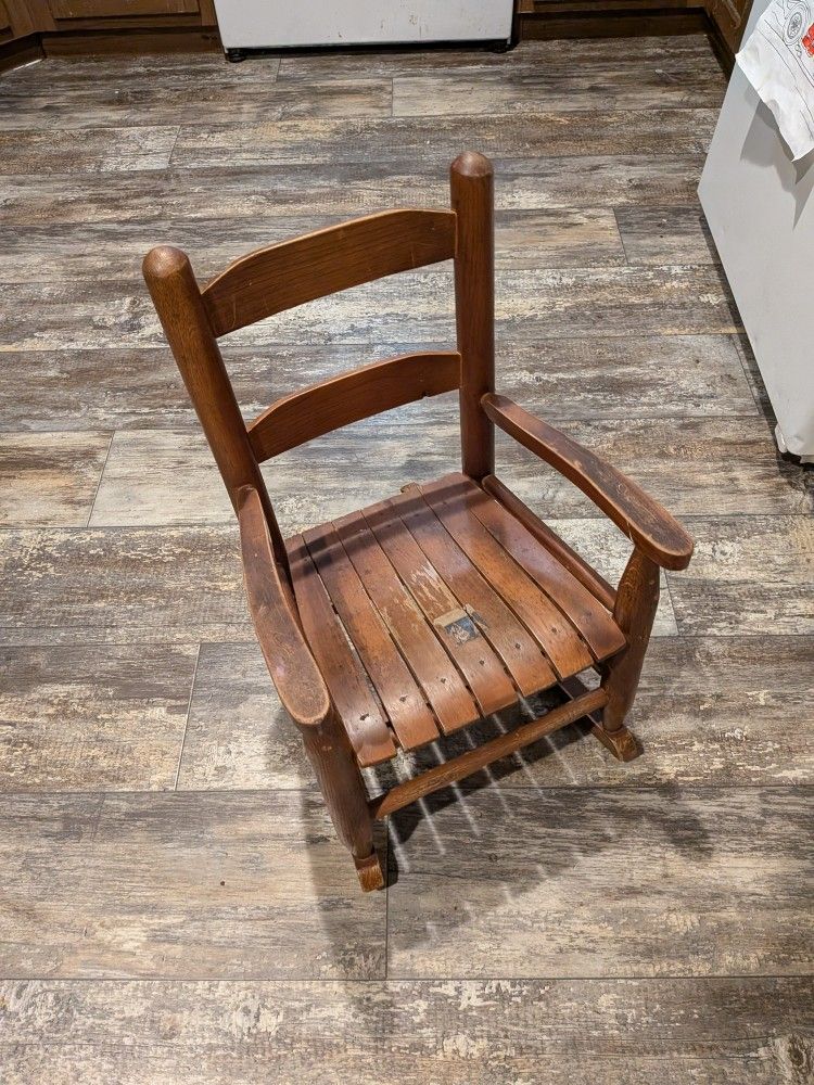 Kids Wooden Rocking Chair
