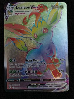 Pokemon -  MT 🔥 Leafeon rainbow rare evolving skies
